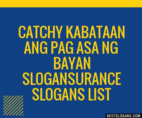 slogan kabataan|100+ Catchy Ang Responsableng Kabataan Slogans .
